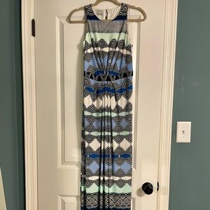 Donna Morgan Aztec Print Maxi Dress